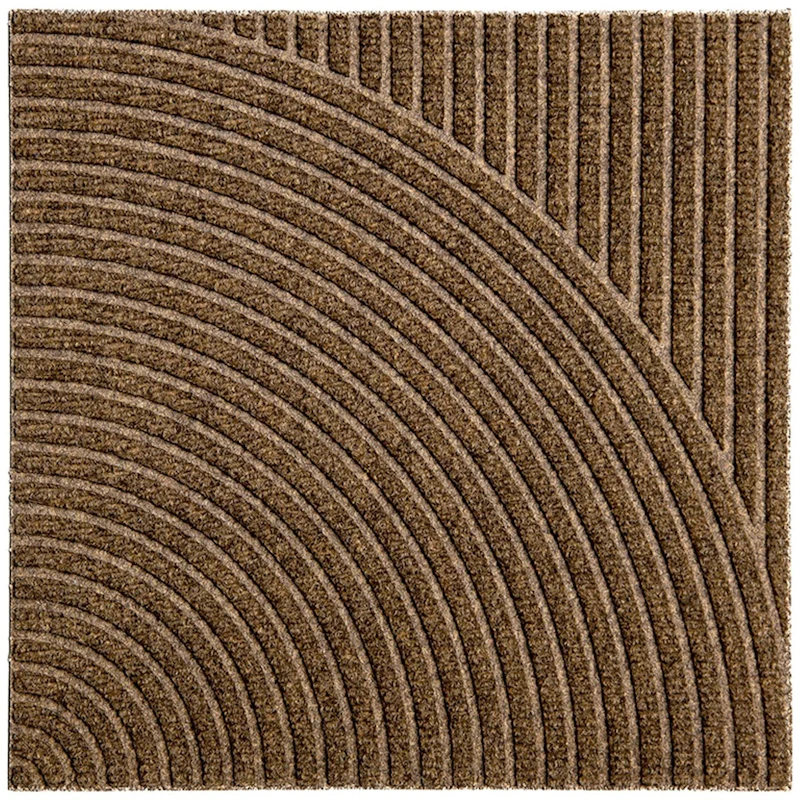 Zen Dørmåtte 45x45 cm Vertical & Circular, Beige