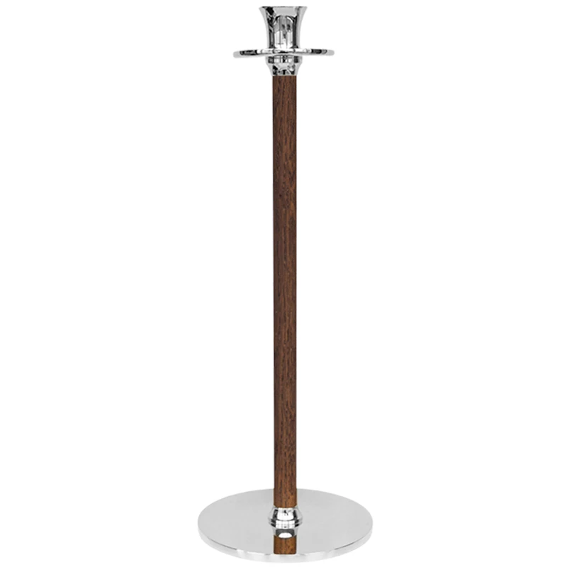 Alto Basso Lysestage 35 cm, Valnød/Forniklet