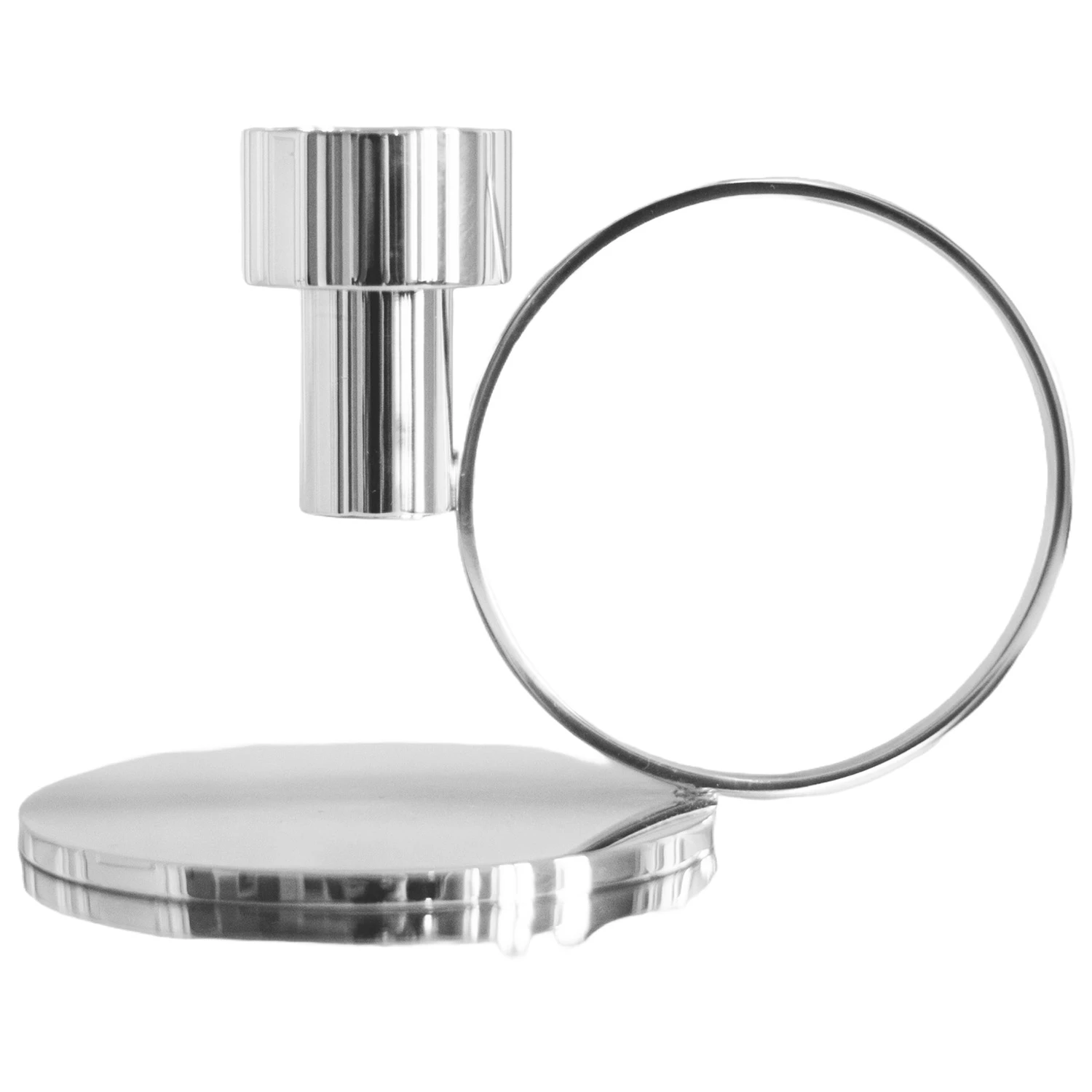 Hilke Collection Insieme Kammerlysestage Forniklet - Lysestager Messing Silver - 2017-0001NP