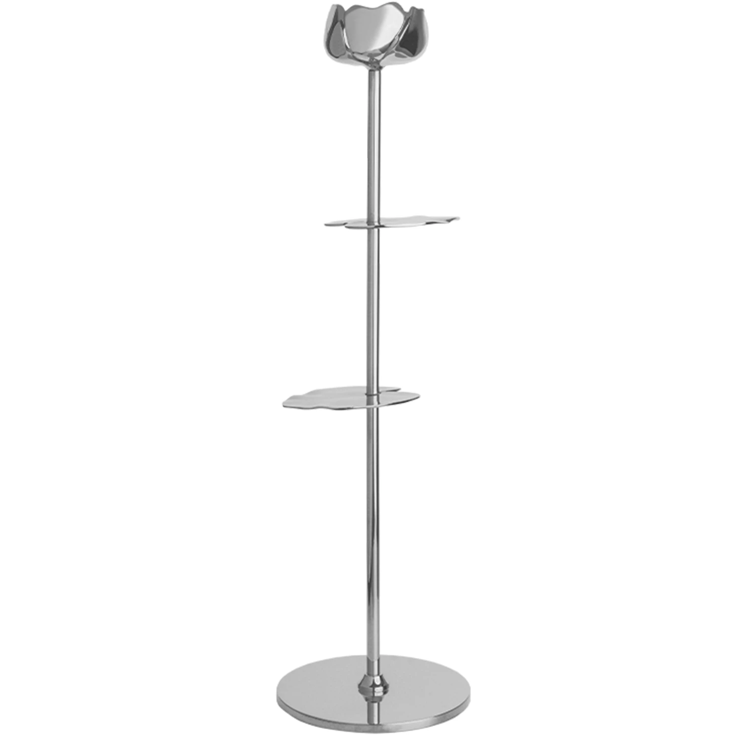 Hilke Collection Ninfea Alta Lysestage 35 Cm - Lysestager Nikkelbelagt Messing Silver - HL02NA-NP