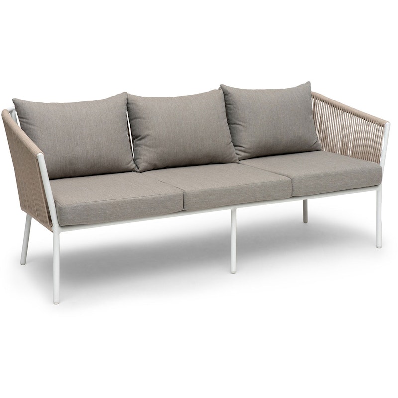 Lersund Sofa, Hvid / Beige