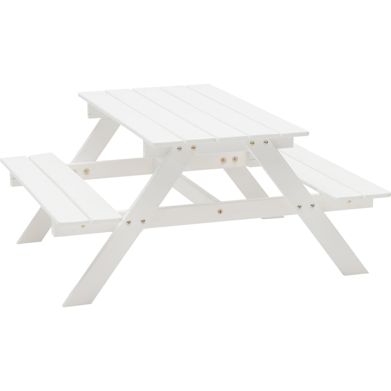 Picnic Mini Picnicbord 48x90 cm, Hvidt