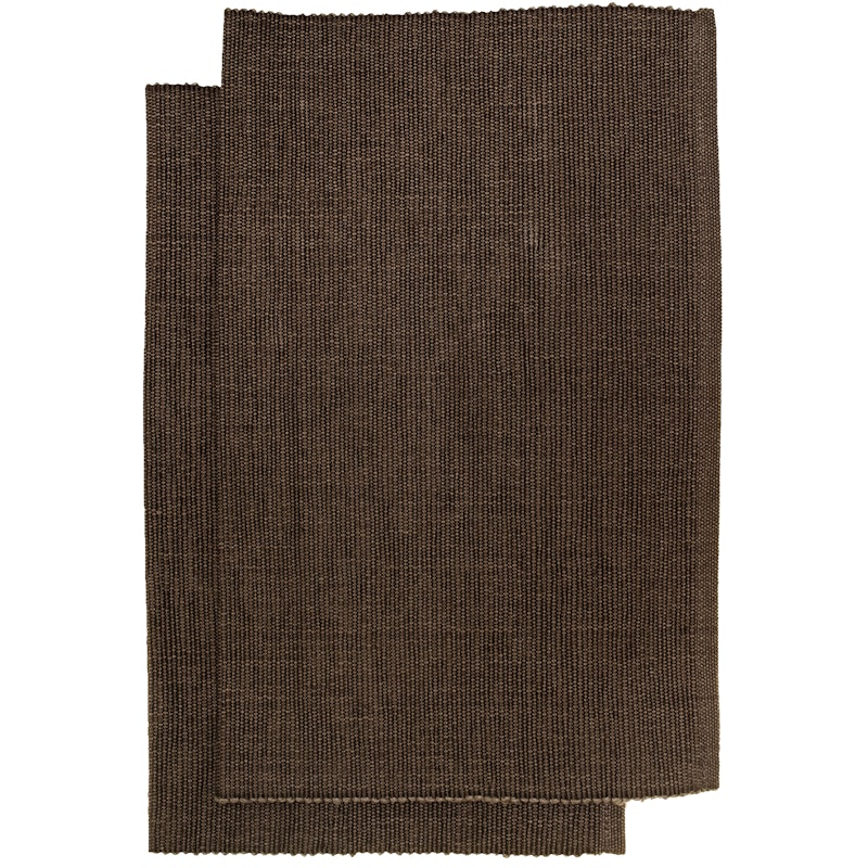 Bistro Dækkeserviet 36x47 cm 2-pak, Chocolate