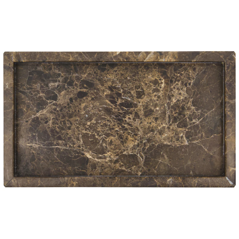 Able Bakke Marmor 14x24 cm, Brun