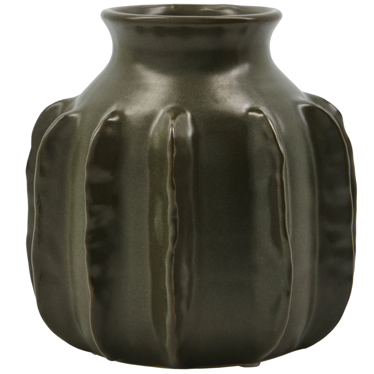 House Doctor Cactus Vase M&oslash;rkegr&oslash;n - Vaser Stent&oslash;j Dark Green - 900000012
