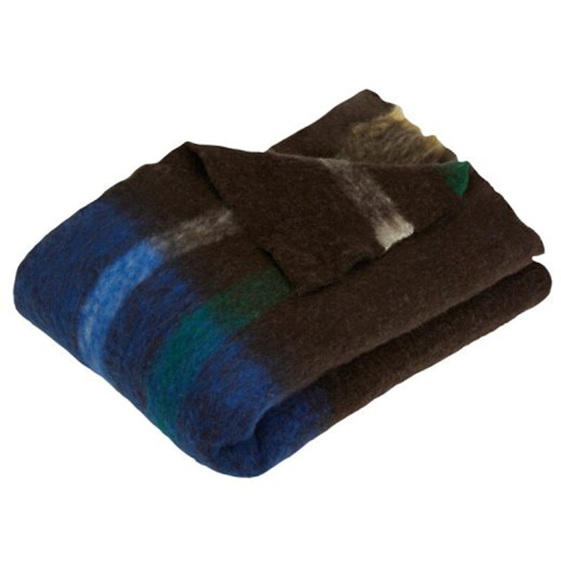 Graphic Throw Plaid 140x200 cm, Brun/Flerfarvet