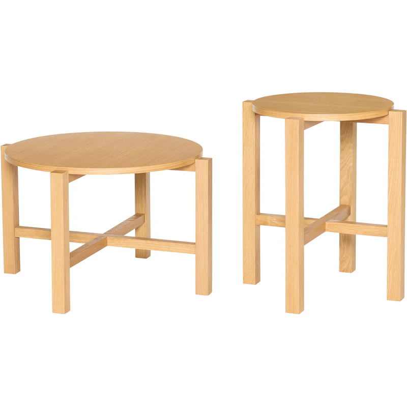 Four Sofabord 2 dele, Naturligt