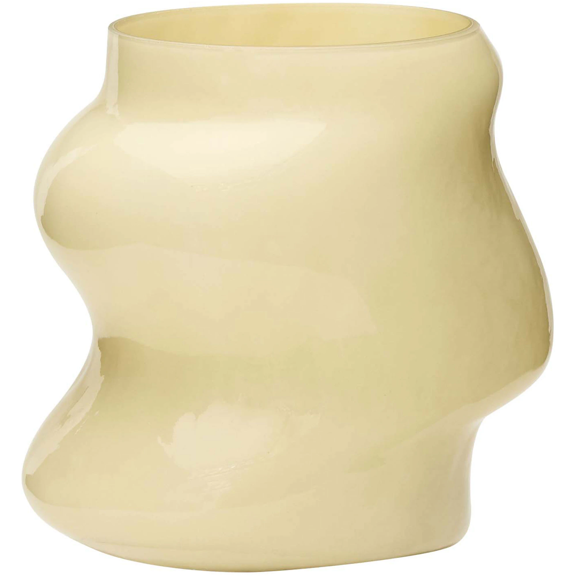 H&uuml;bsch Lote Vase - Vaser Glas Sand - 662114