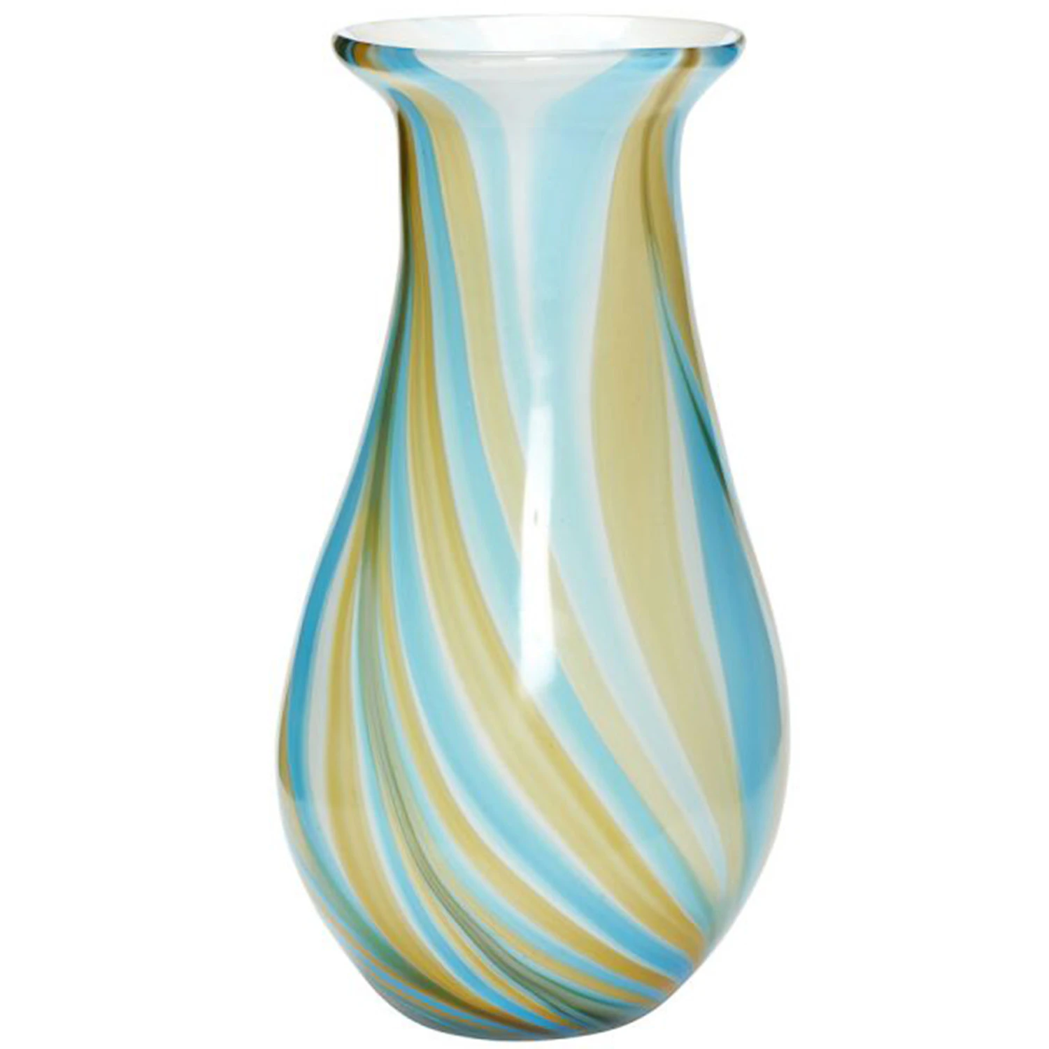 H&uuml;bsch Kaleido Vase 29 Cm /gul - Vaser Glas Bl&aring; - 161303