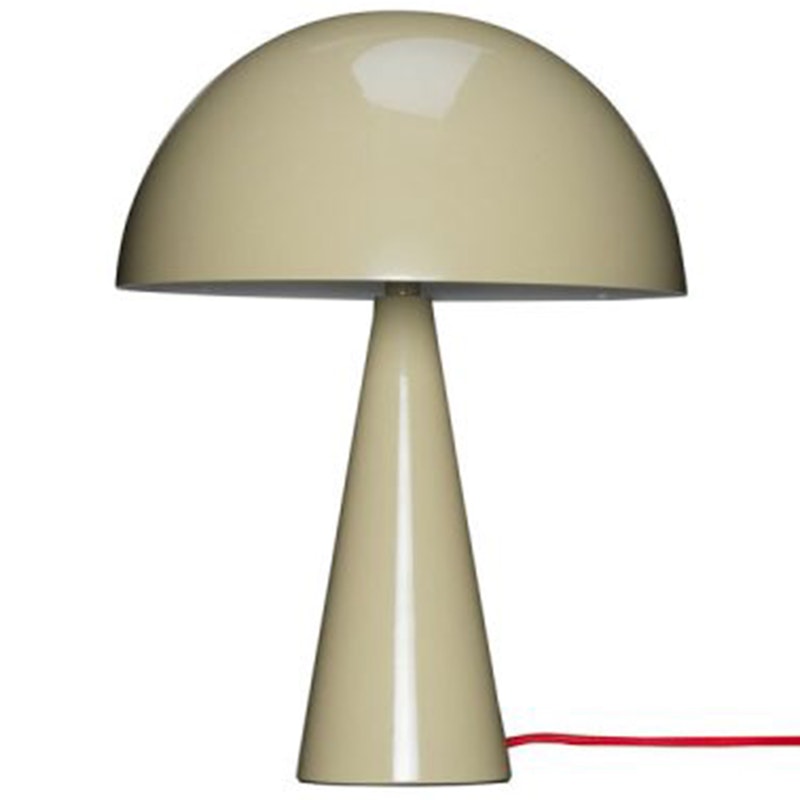 Mush Mini Bordlampe, Sand/Rød