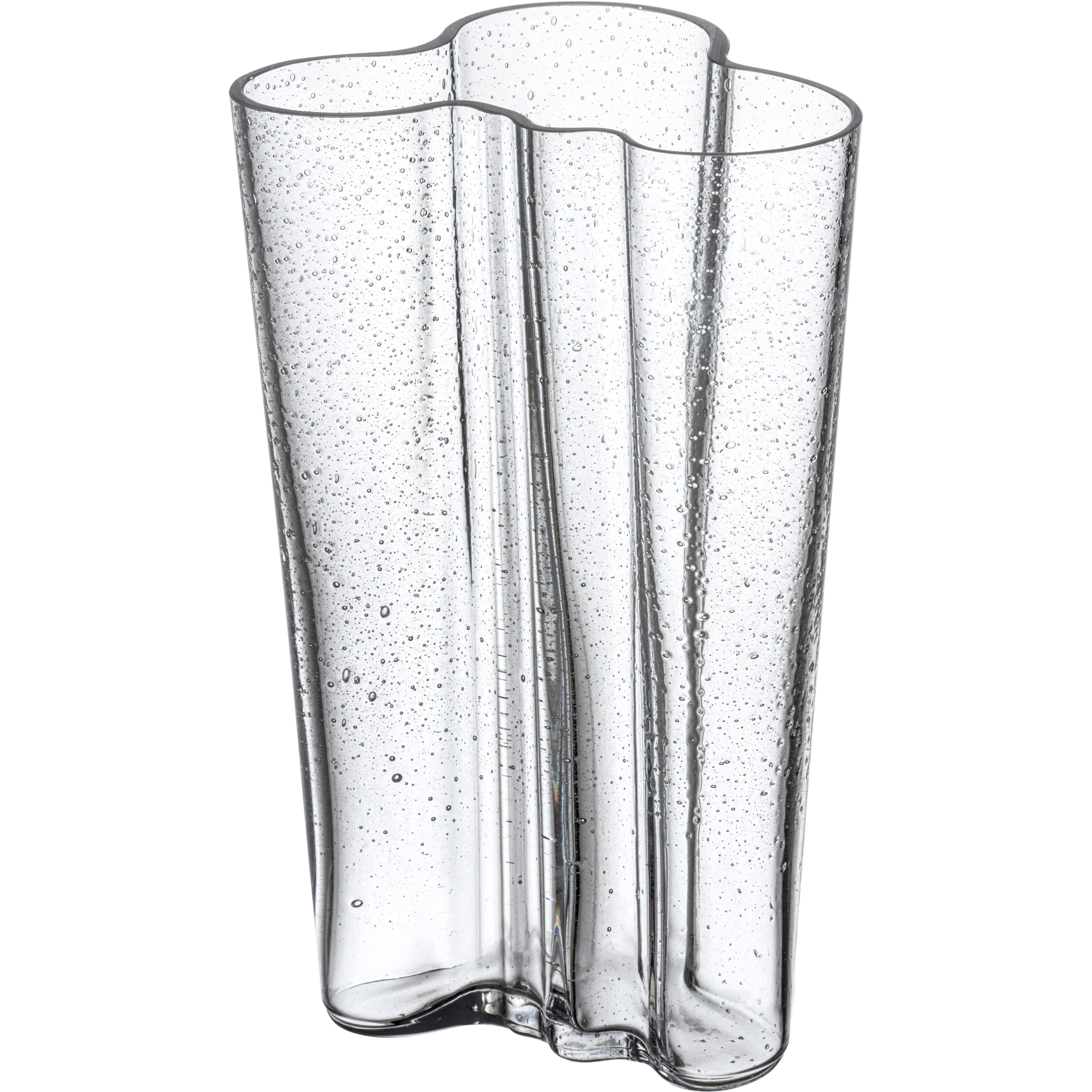 Iittala Aalto Vase 201mm Bubble Glass Clear - Vaser Mundbl&aelig;st Glas Klar - 1084773