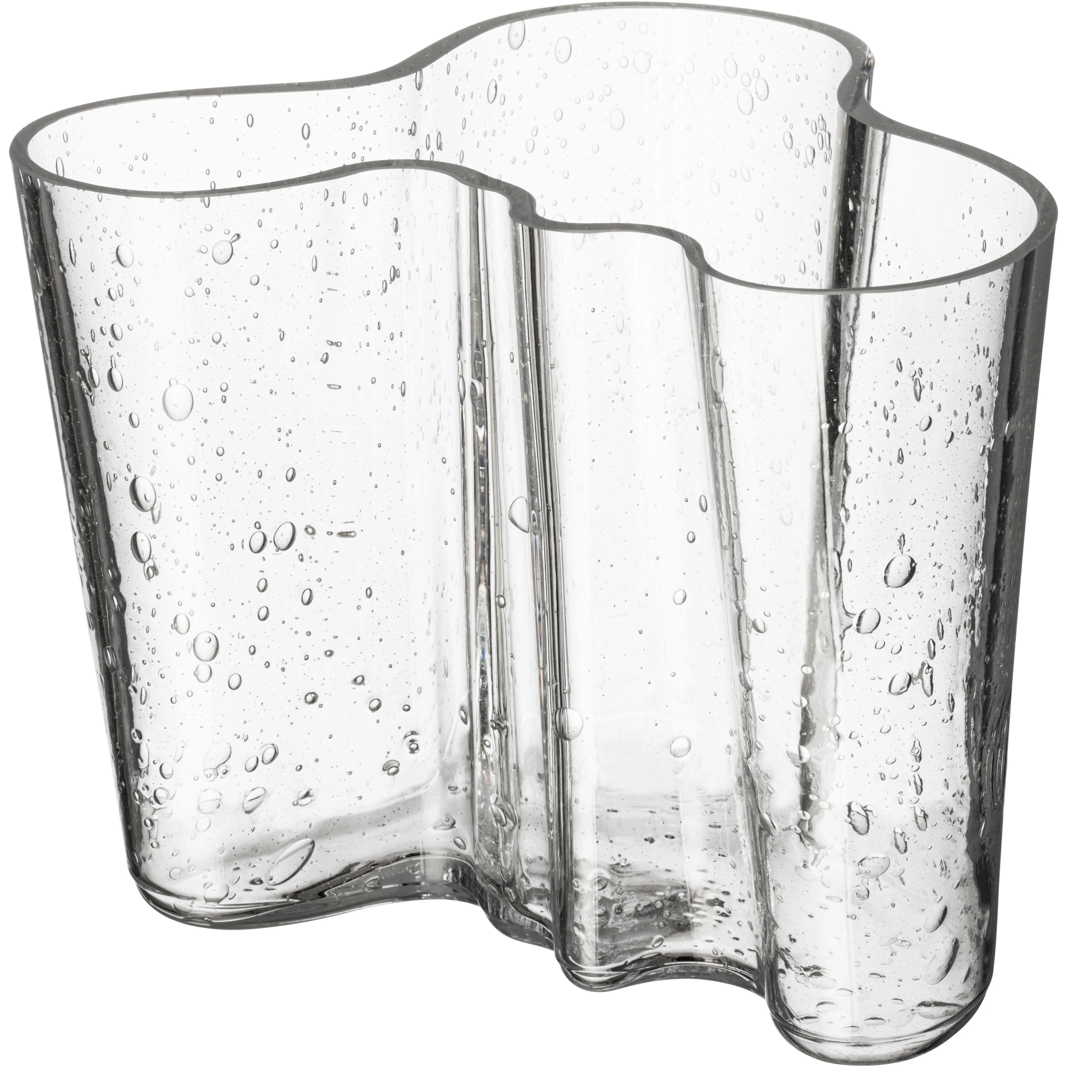 Iittala Aalto Vase 160mm Bubble Glass Clear - Vaser Mundbl&aelig;st Glas Klar - 1084772