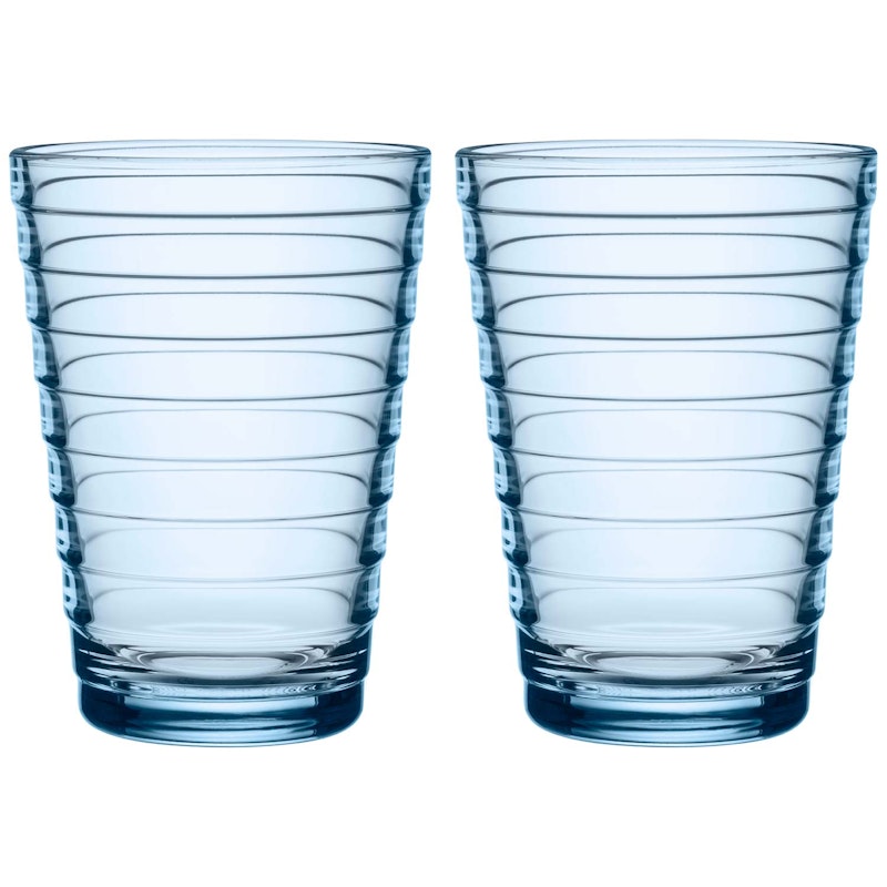 Aino Aalto Drikkeglas 33 cl 2-pak, Aqua