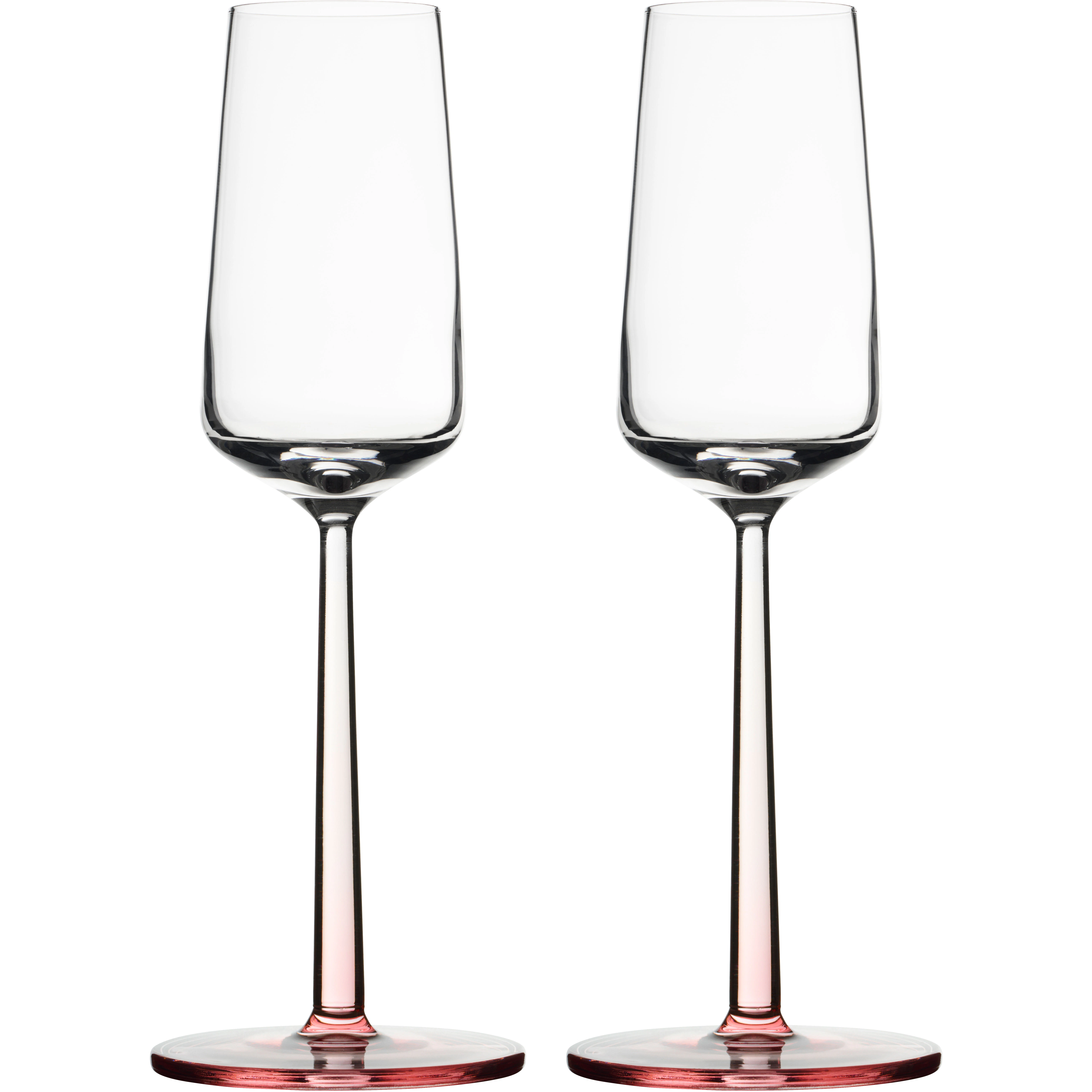 Iittala Essence Champagne 21 Cl 2-pak Rose - Champagneglas Glas Rose (Pink) - 1084107