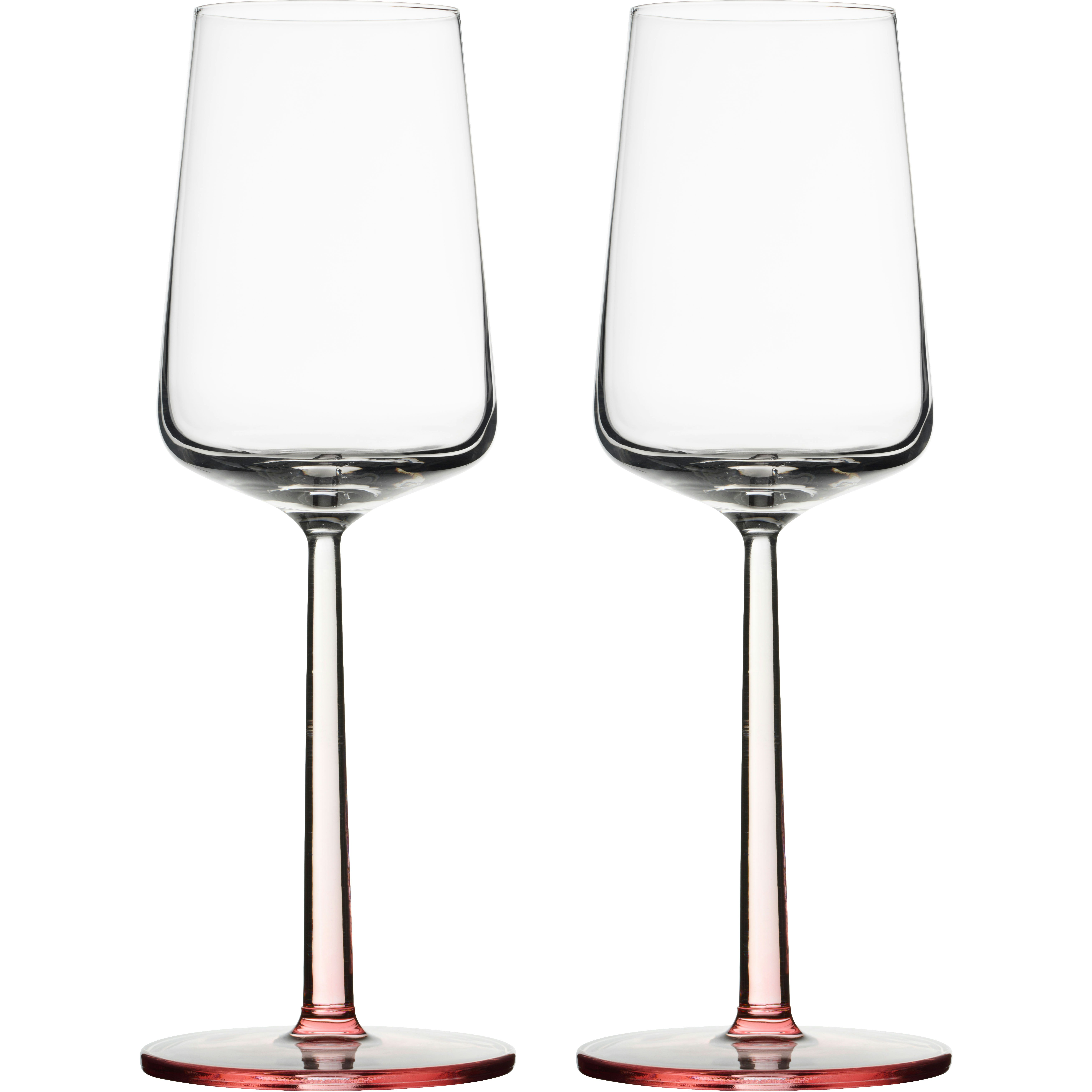 Iittala Essence Hvidvins 33 Cl 2-pak Rose - Vinglas Glas Rose (Pink) - 1084105