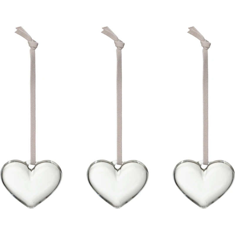 Glashjerte 50 mm 3-pak, Klart