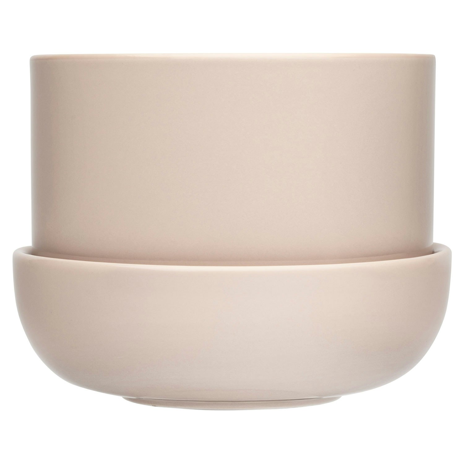 Iittala Nappula Krukke Med Underkop 17x13 Cm - Krukker Keramik Beige - 1059790