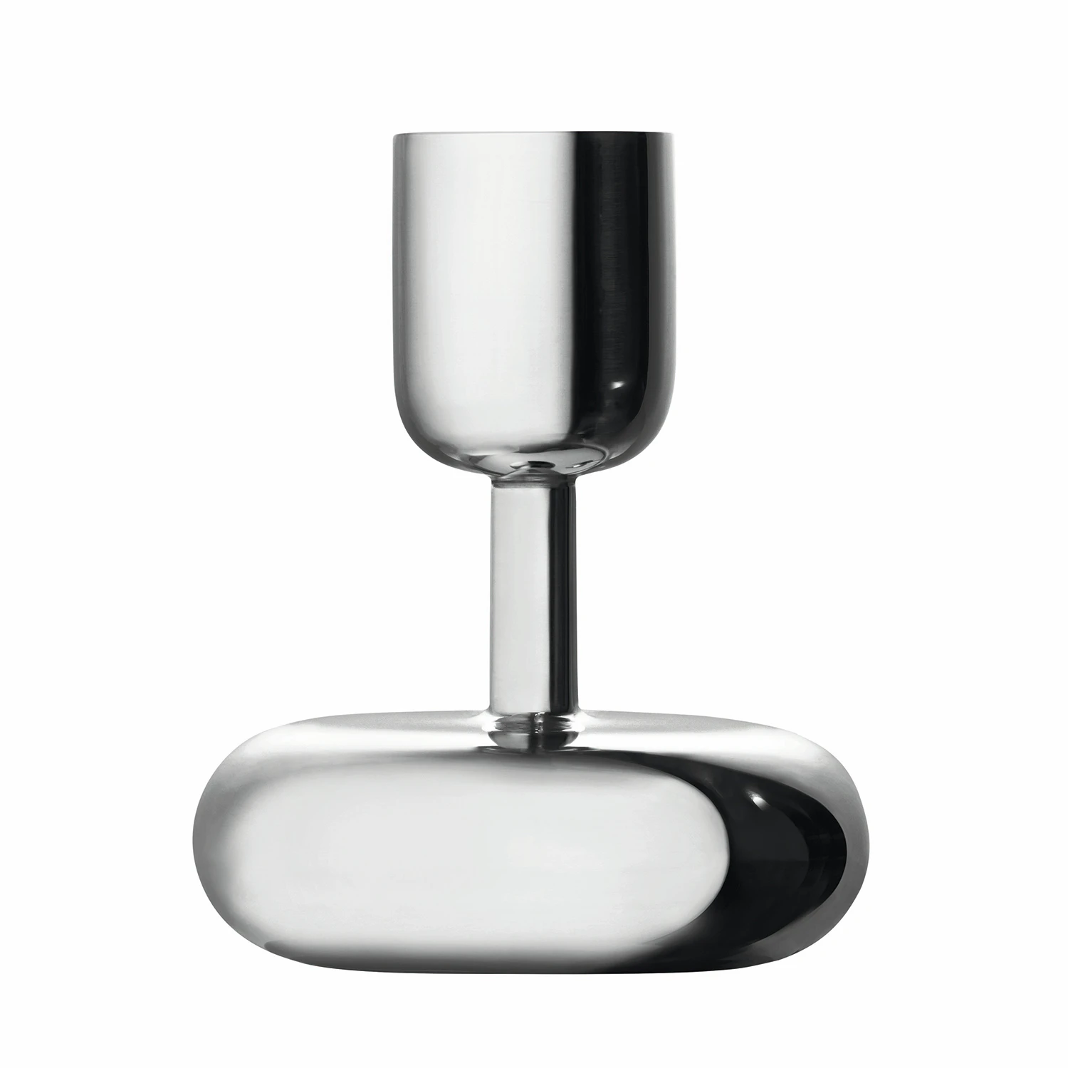 Iittala Nappula Lysestage 107 Mm - Lysestager St&aring;l - 1023340