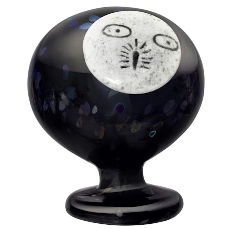 Nattuggla Kunstglas 120x130 mm, Mørkegråt