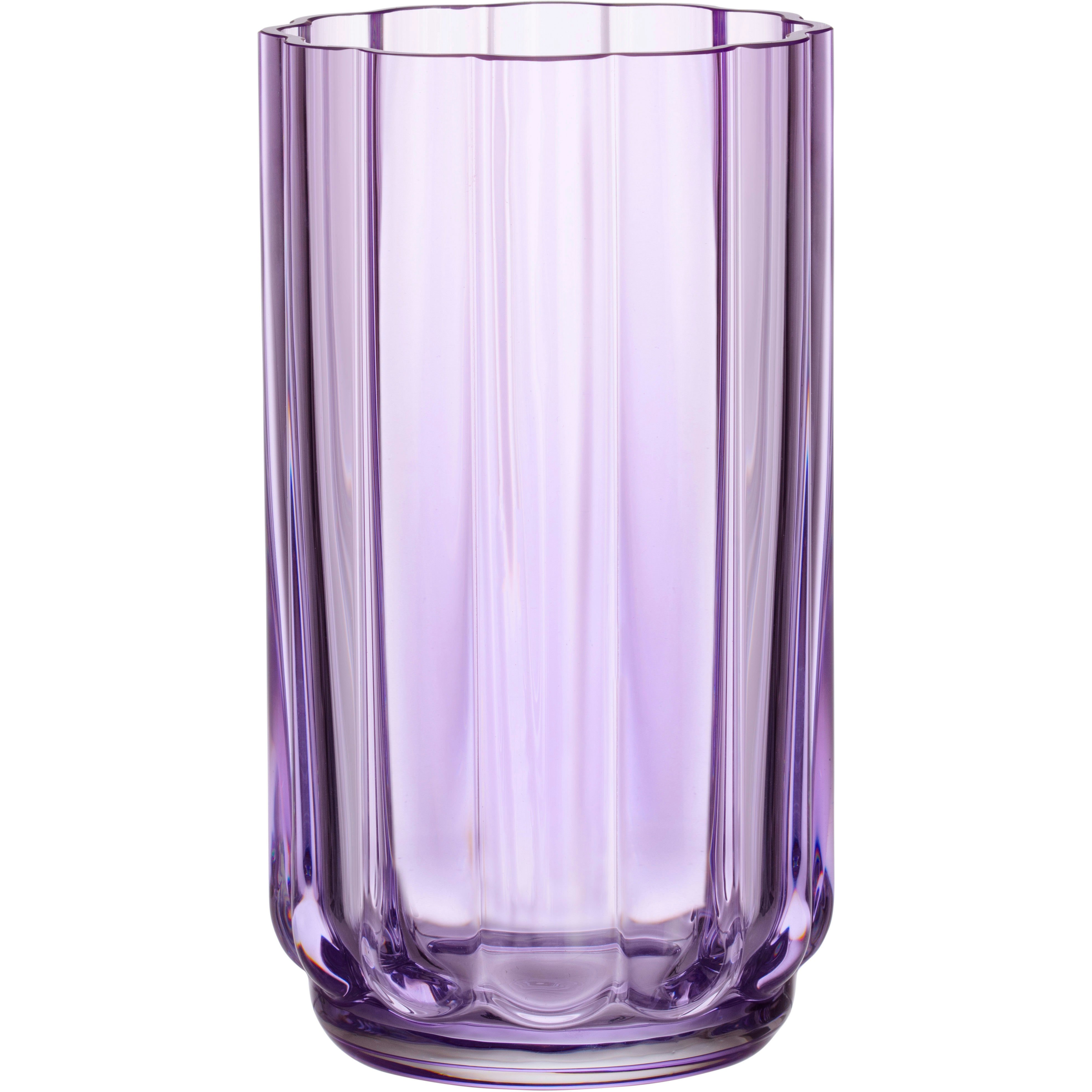 Iittala Play Vase 180 Mm - Vaser Mundbl&aelig;st Glas Lys Lilla - 1074634