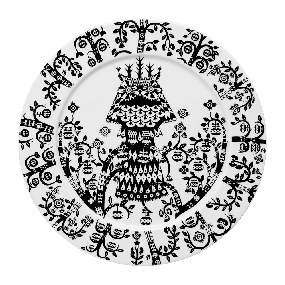 Iittala Taika Tallerken 27 Cm - Middagstallerkner Porcel&aelig;n Sort - 1011639