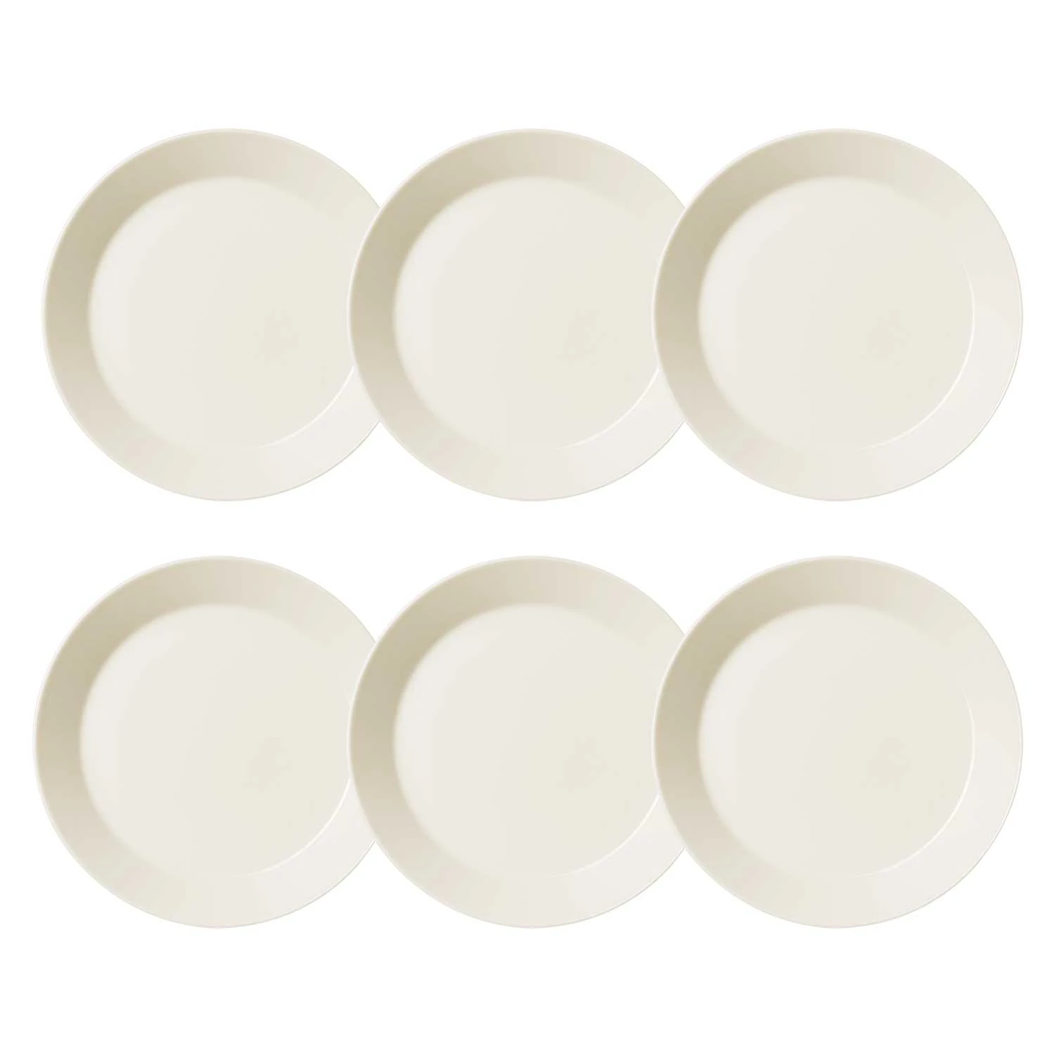 Iittala Teema Tallerken 21 Cm 6 Stk - Middagstallerkner Porcel&aelig;n Hvid - 1005917-6pack