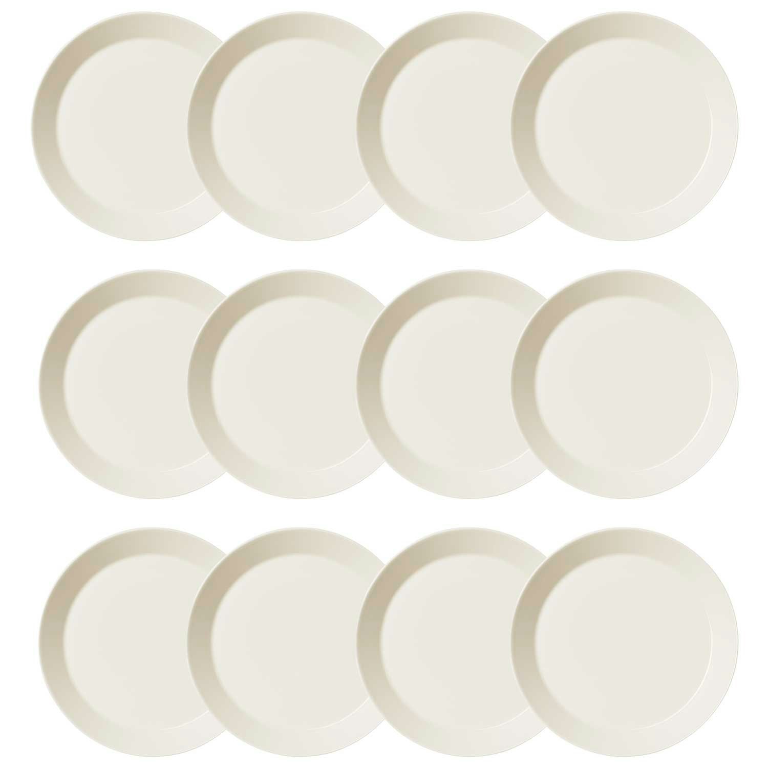 Iittala Teema Tallerken 26 Cm 12 Stk - Middagstallerkner Porcel&aelig;n Hvid - 1005470-12pack