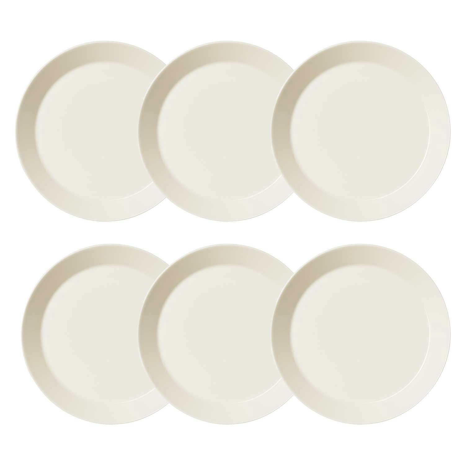 Iittala Teema Tallerken 26 Cm 6 Stk - Middagstallerkner Porcel&aelig;n Hvid - 1005470-6pack