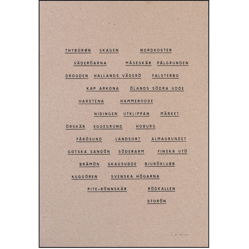 Observationer Plakat, Brun
