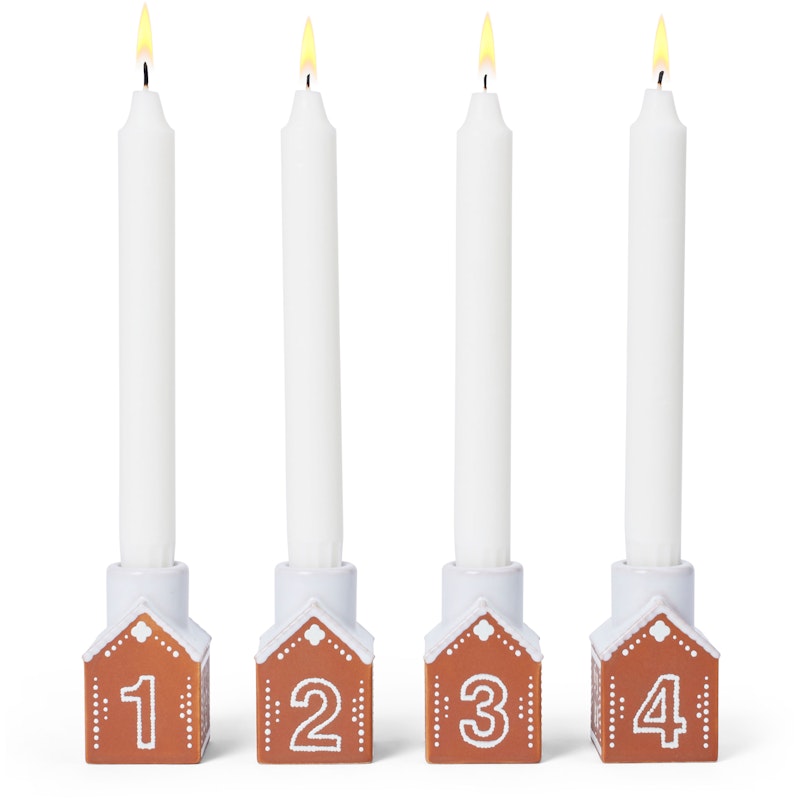 Gingerbread Adventslysestage H7,5 cm