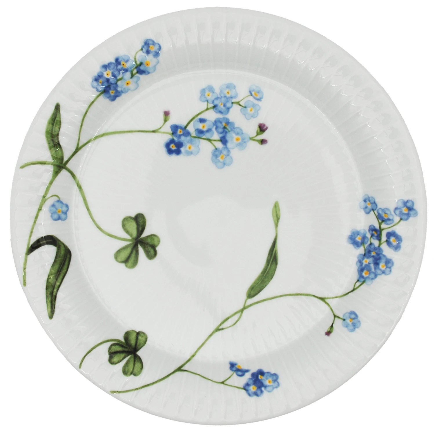 K&auml;hler Hammersh&oslash;i Summer Tallerken &Oslash;22 Cm Forget Me Not - Asietter Porcel&aelig;n Hvid - 693291