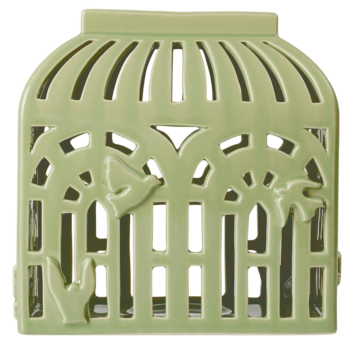K&auml;hler Orangery Lysestage H16 Cm Spring Leaf - Lysestager Keramik Gr&oslash;n - 691200