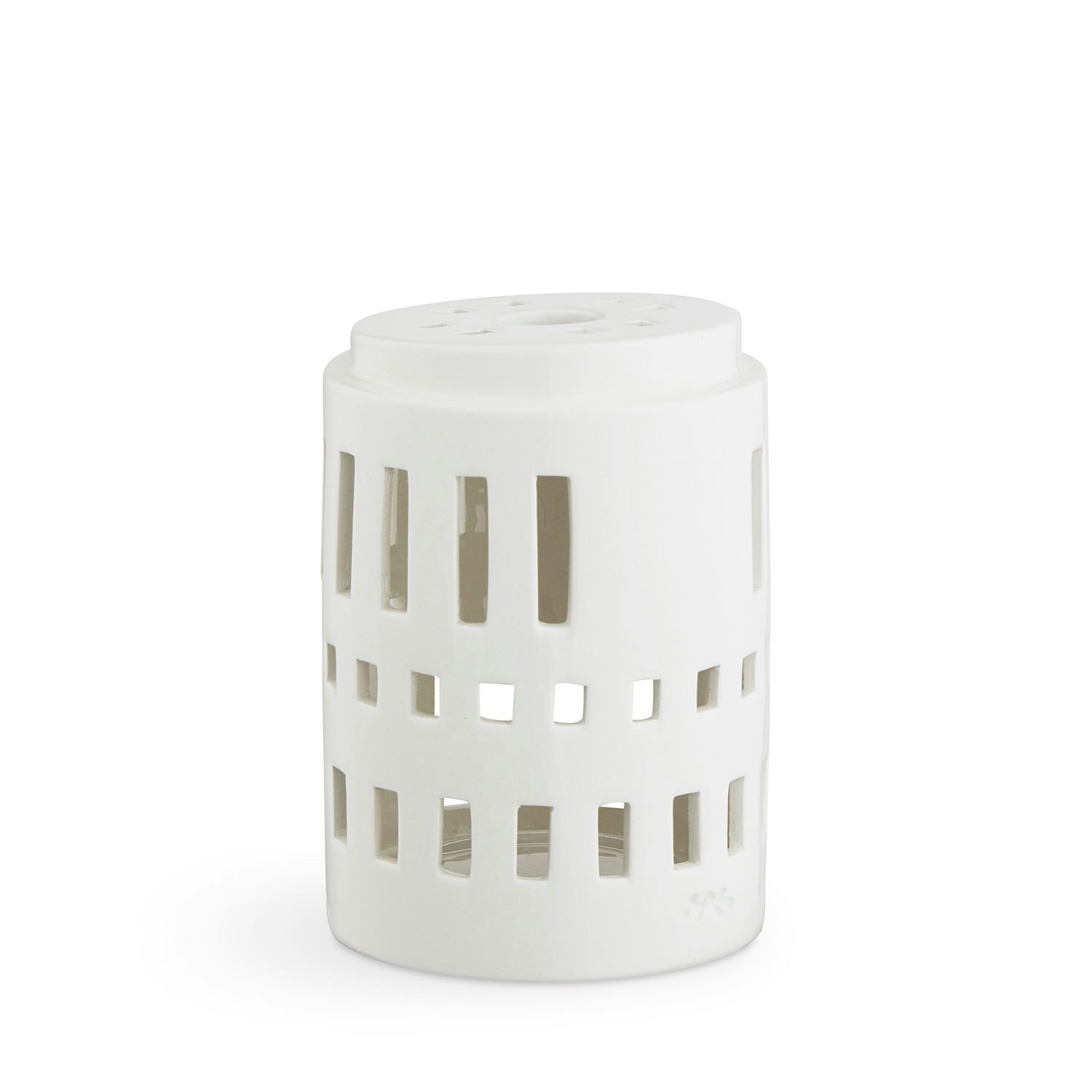 K&auml;hler Urbania Tea Light House Little Tower - Fyrfadsstager Keramik Hvid - 691069