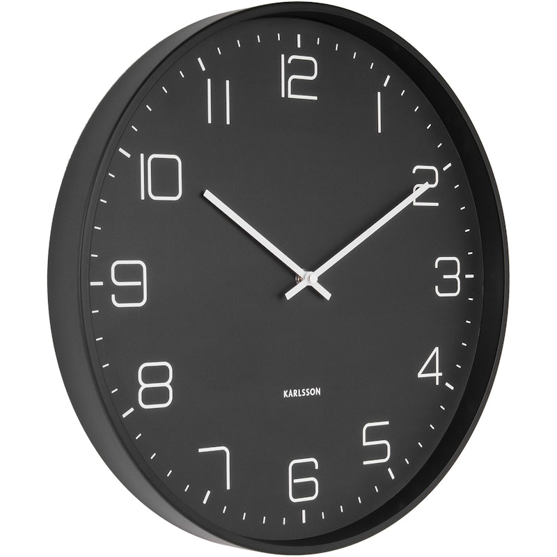 Lofty Wall Clock, Black