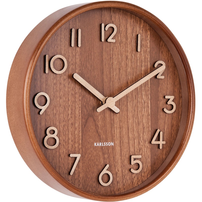 Pure Wall Clock S, Dark Lind