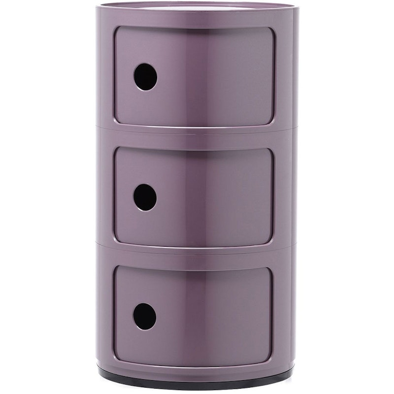 Componibili Classic Opbevaring med 3 Rum, Violet