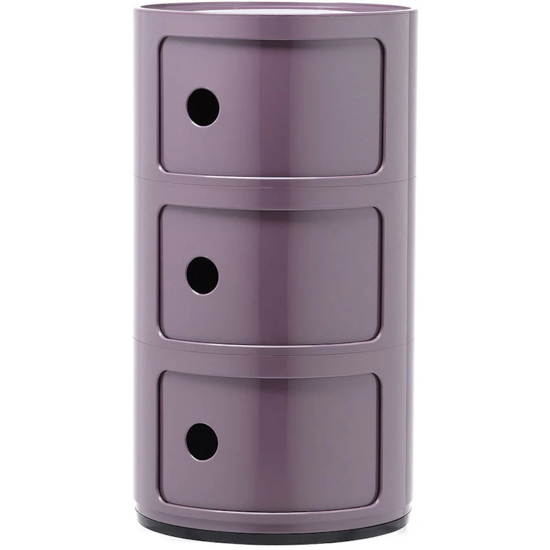 Componibili Classic Opbevaring med 3 Rum, Violet