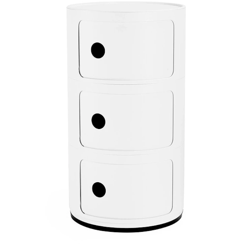 Componibili Recycled Opbevaring med 3 Rum, Hvid