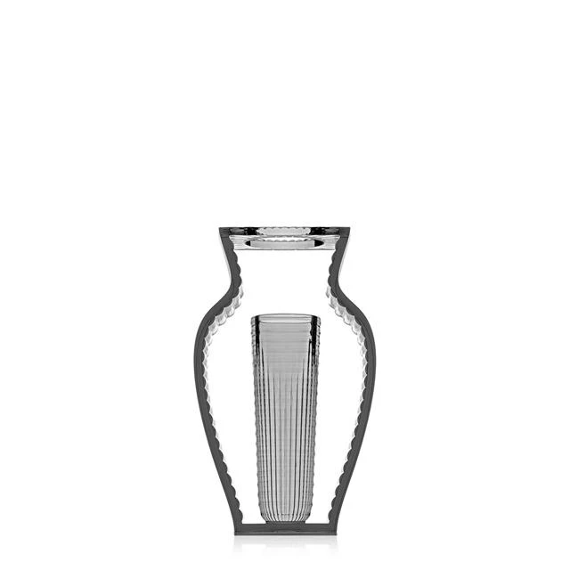 Kartell I Shine Vase R&oslash;get Gr&aring; - Vaser Akryl R&oslash;ggr&aring; - 01215V9