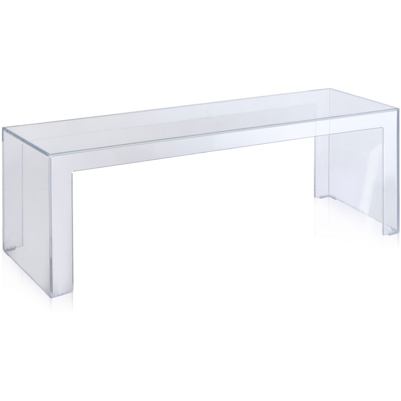 Invisible Side Bord, 40x40cm, Kristal