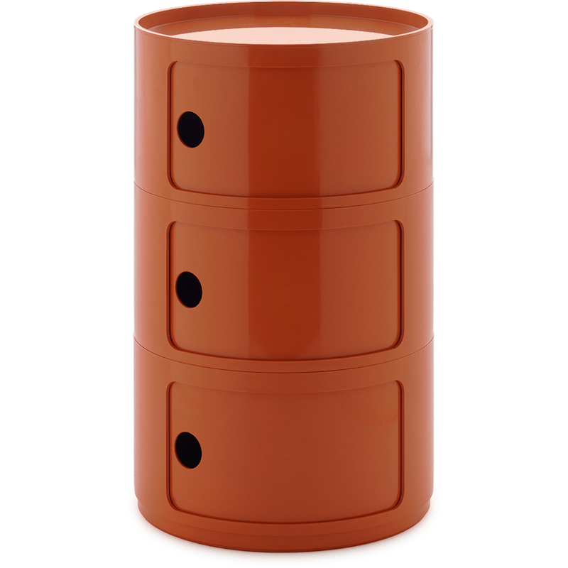 Componibili New Big Opbevaring Med 3 Rum, Orange