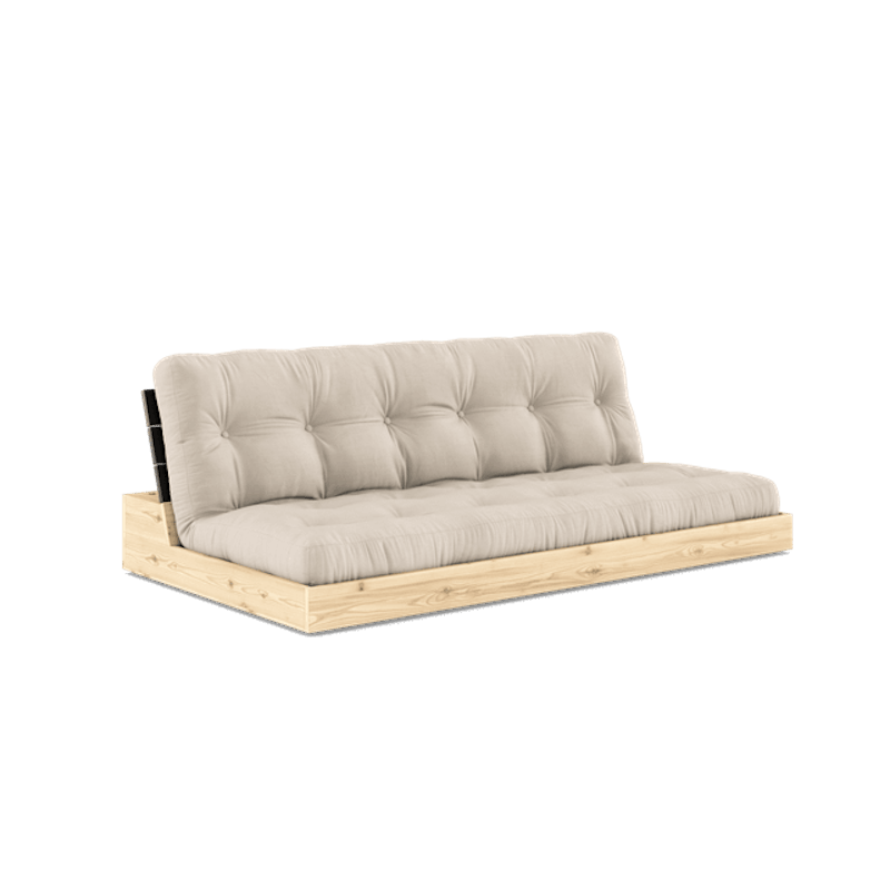 Base Sovesofa Med 5-Lags Madras Black Night/Beige