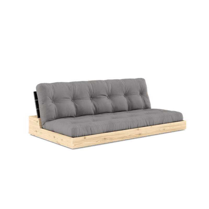 Base Sovesofa Med 5-Lags Madras Black Night/Grå