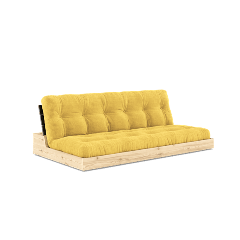 Base Sovesofa Med 5-Lags Madras Black Night/Honning