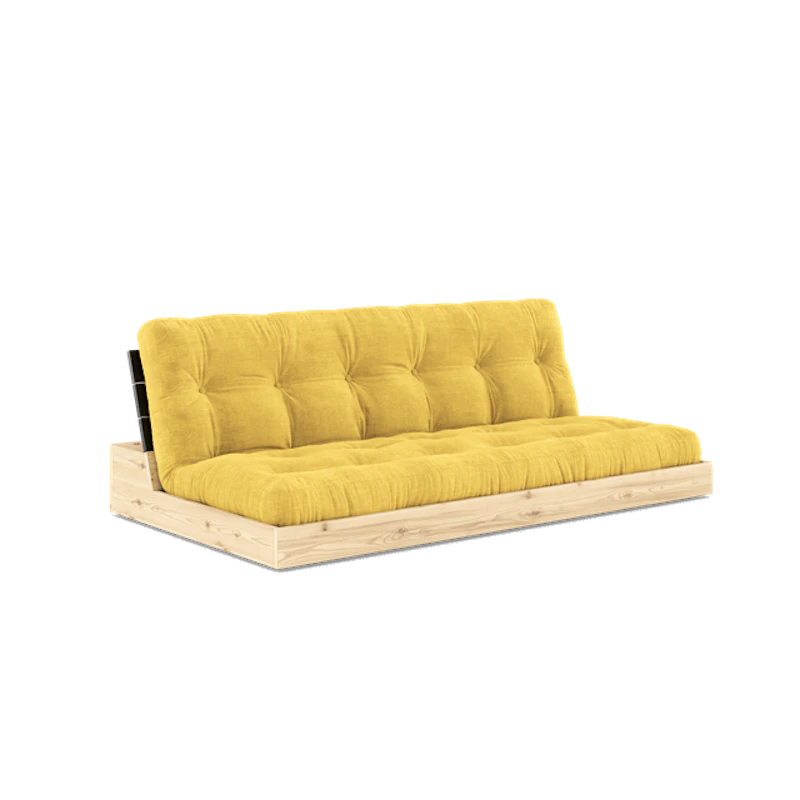Base Sovesofa Med 5-Lags Madras Black Night/Honning