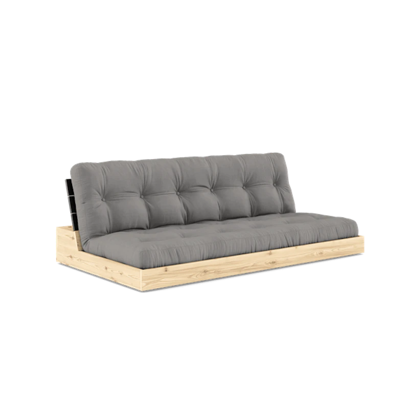 Base Sovesofa Med 5-Lags Madras Black Night/Grå