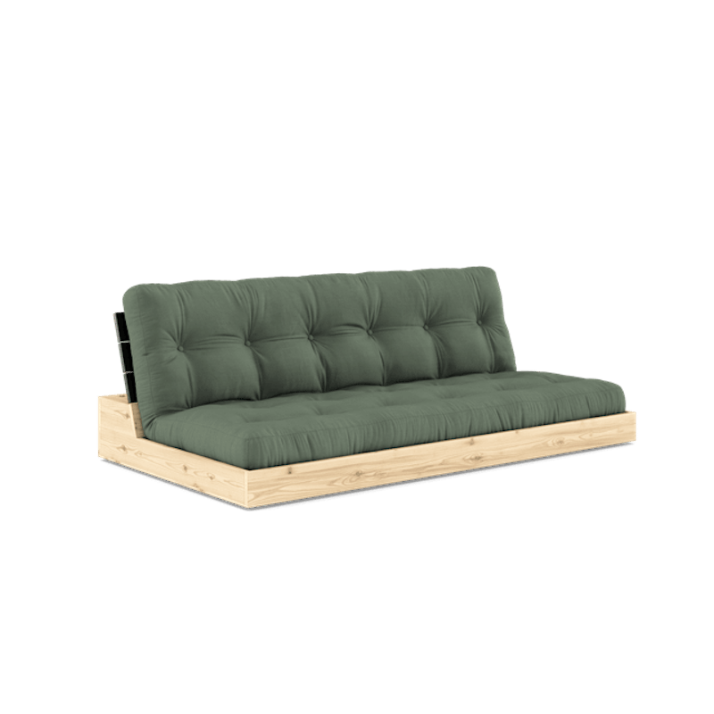 Base Sovesofa Med 5-Lags Madras Black Night/Oliven Grøn