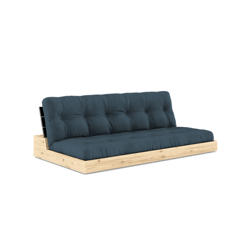 Base Sovesofa Med 5-Lags Madras Black Night/Petroleum