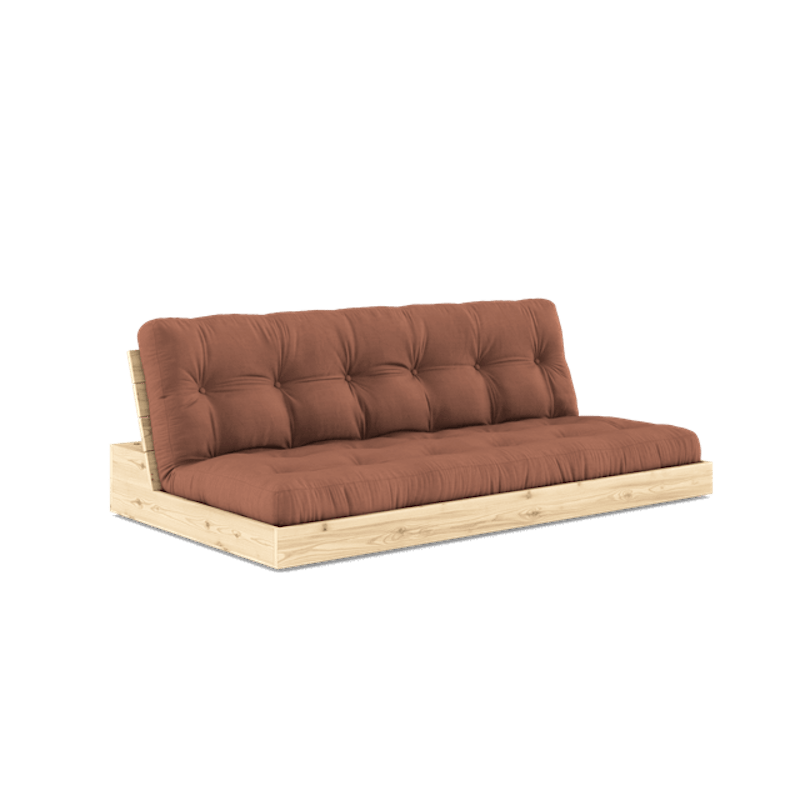 Base Sovesofa Med 5-Lags Madras Klar/Clay Brown