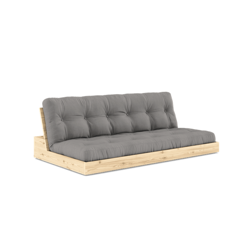 Base Sovesofa Med 5-Lags Madras Klar/Grå